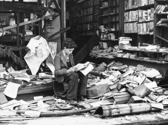 boy in bookshop